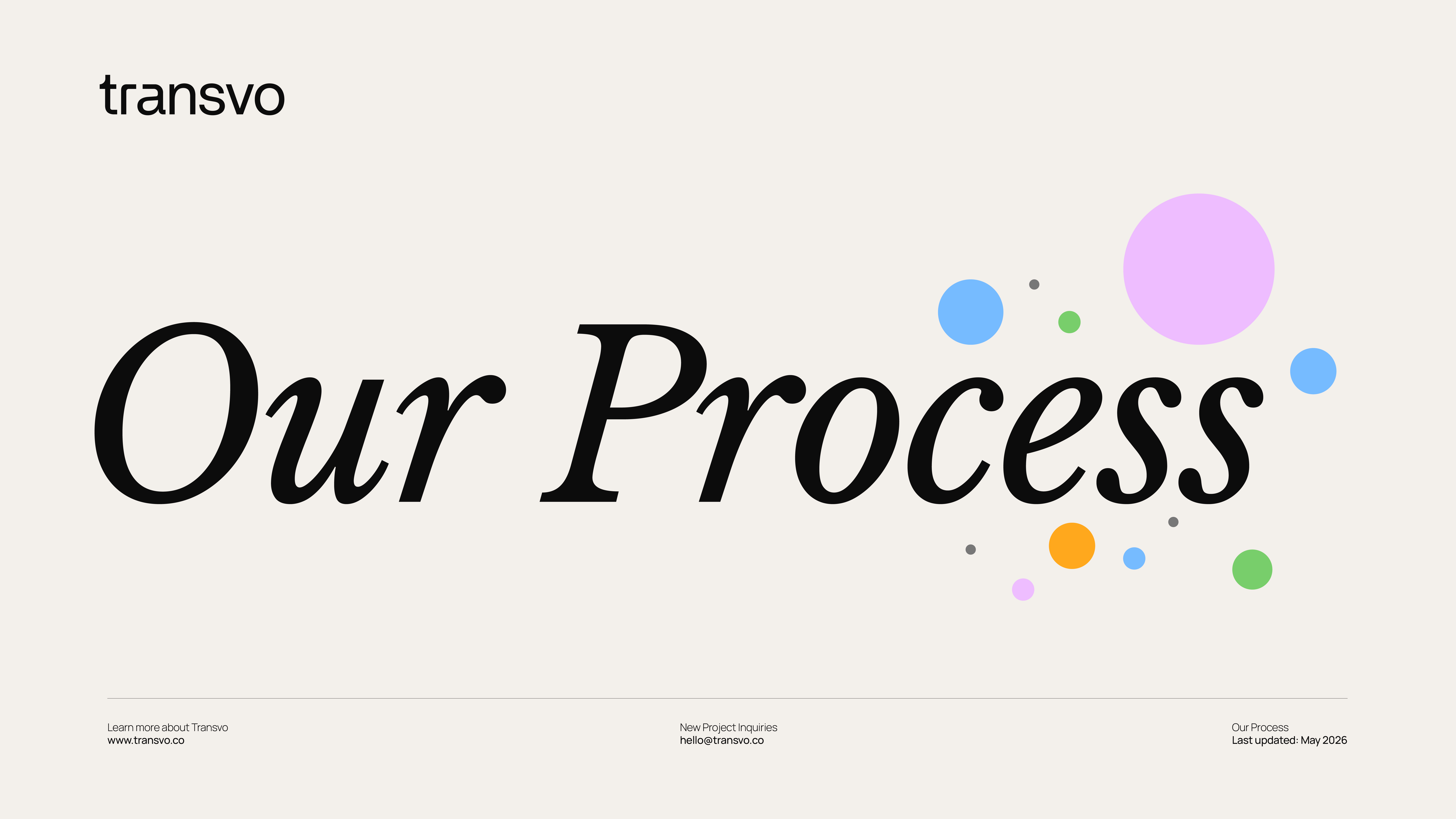 Our process